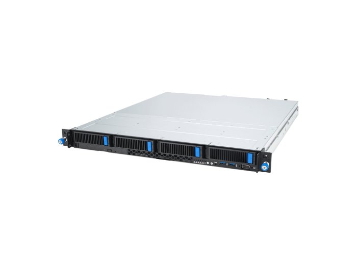 ASUS Rack 1U RS300-E12-RS4/350W Intel C262 LGA1700 95W 4xDDR5 4400/4000/3600 4x3,5"/2,5" 4*SATA/SAS/NVMe 2x Intel I210AT 1x Management Port, 1+1 450W 80 PLUS Platinum