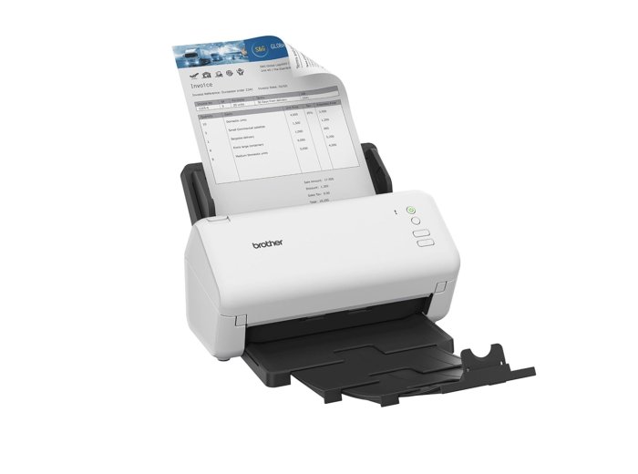 Skaner dokumentowy Brother ADS-4100 z dupleksem i ADF do 35 str./min | Skanowanie dwustronne | Automatycznie. Podajnik na 60 arkuszy | Port USB 3.0 | Złącze USB 2.0