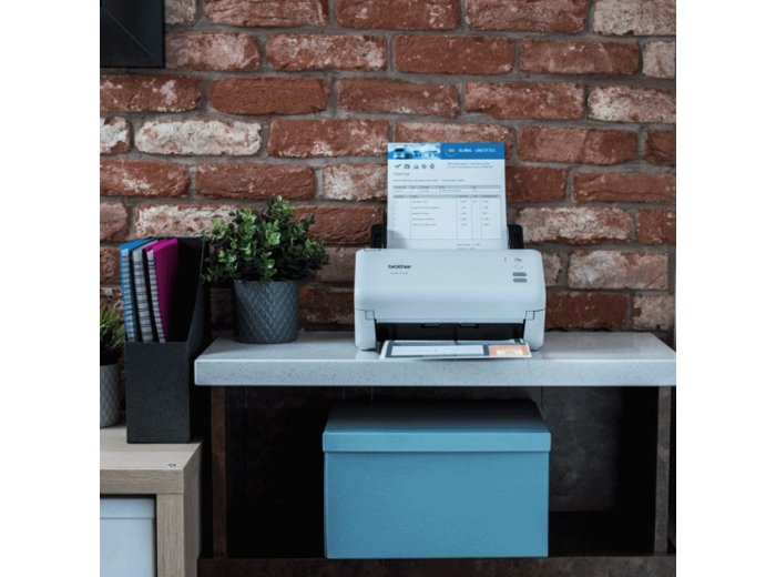 Skaner dokumentowy Brother ADS-4100 z dupleksem i ADF do 35 str./min | Skanowanie dwustronne | Automatycznie. Podajnik na 60 arkuszy | Port USB 3.0 | Złącze USB 2.0
