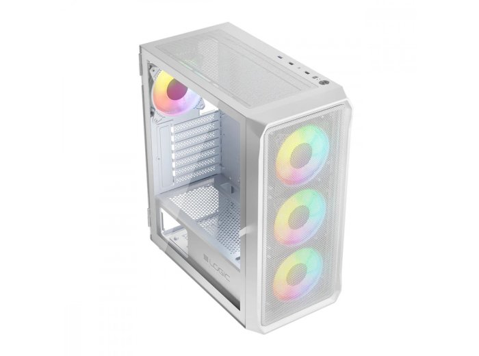 Obudowa Komputerowa Logic Portos ARGB Midi USB 3.0 Biała