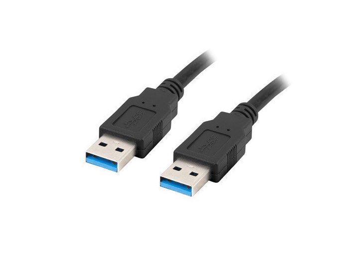 LANBERG KABEL USB-A 3.0 M/M 1M CZARNY CA-USBA-30CU-0010-BK
