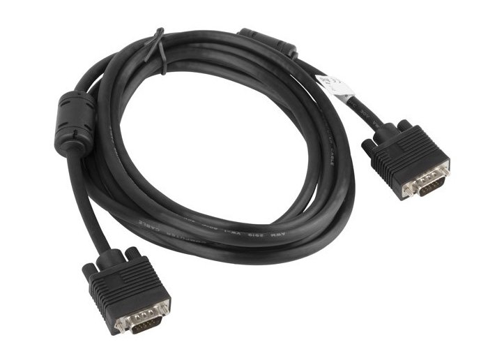 Kabel Lanberg CA-VGAC-10CC-0030-B (D-Sub (VGA) M - D-Sub (VGA) M; 3m; kolor czarny)