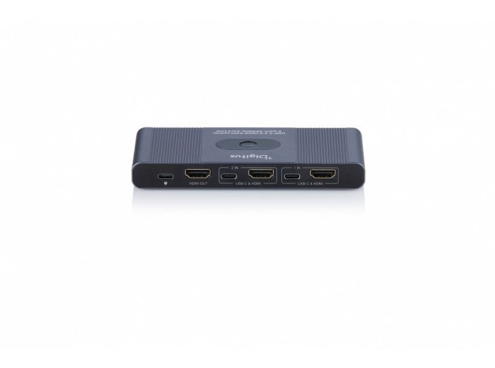 Przełącznik / Switch KVM HDMI 2x1 | UHD 4K@60Hz | 3x USB-A 3.1 Gen1 | 1x USB-C USB 3.1 Gen1 | Audio | Core Line