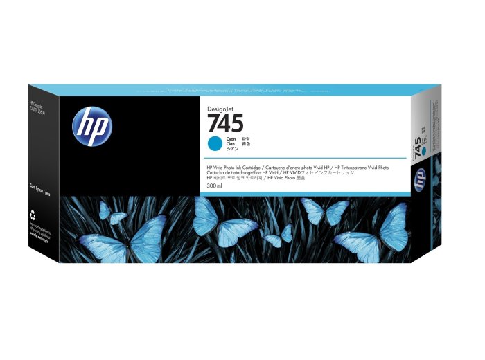 HP Tusz nr 745A F9K03A Cyan  300ml