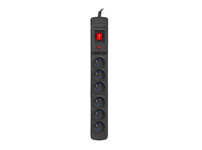 Listwa zasilająca 5m multi M6 czarny M6/50/CZ