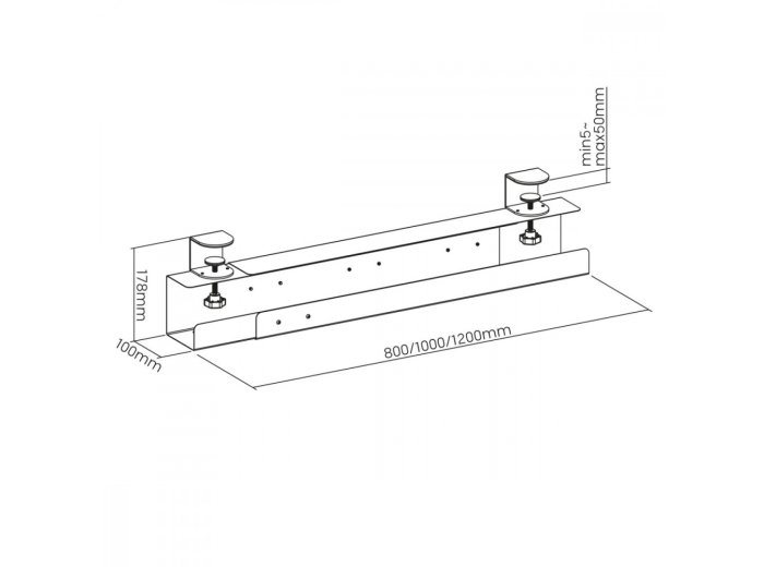Organizer podbiurkowy na kable, MC-333 max 5kg