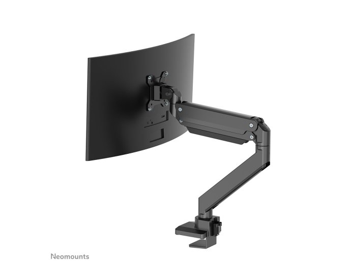 Uchwyt biurkowy do monitora Neomounts NM-D775BLACKPLUS 10-49" - sprężyna gazowa - Topfix - ogranicznik 180°