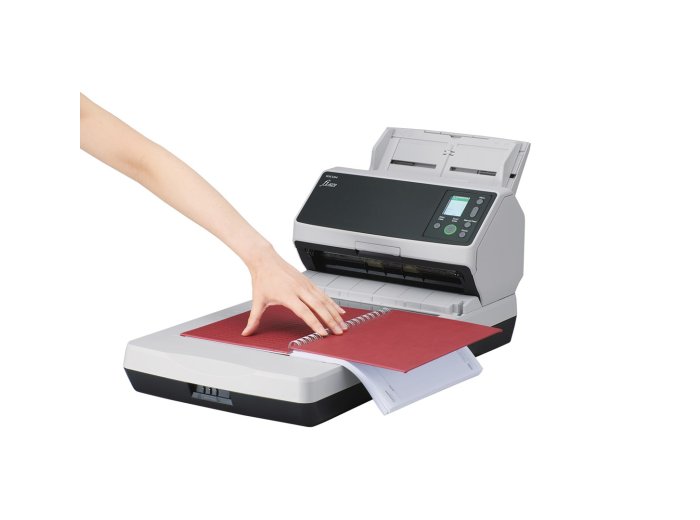 Ricoh fi-8270 ADF+Ręczny skaner pobierający 600 x 600 DPI A4 Czarny, Szary