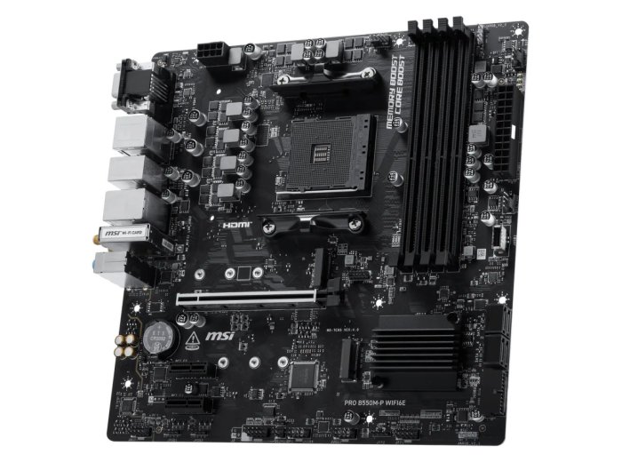 Płyta główna PRO B550M-P WIFI6E AM4 4DDR4 mATX