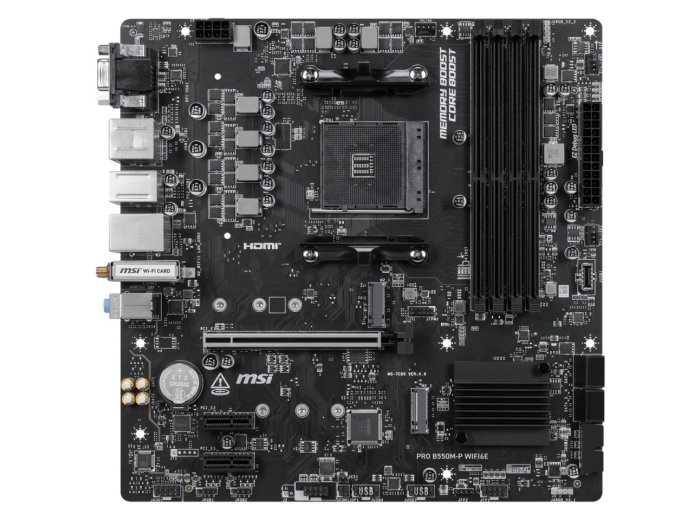 Płyta główna PRO B550M-P WIFI6E AM4 4DDR4 mATX