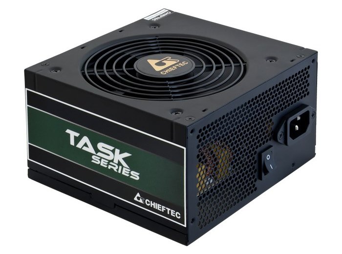 Chieftec Task TPS-500S moduł zasilaczy 500 W 24-pin ATX ATX Czarny