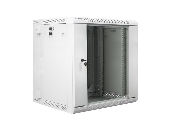 Szafa instalacyjna wisząca dwusekcyjna 19'' 12U 600X600mm szara