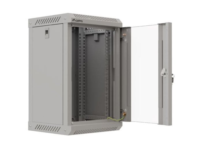 Szafa instalacyjna rack wisząca 10 cali 9U 300x300 szara