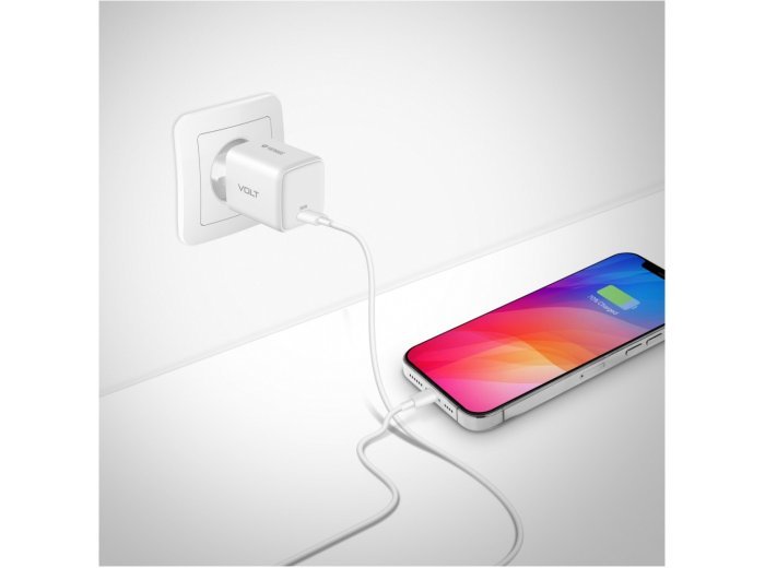 Ładowarka sieciowa USB C 35W 3A Power delivery 3.0 QC 3.0 Biała