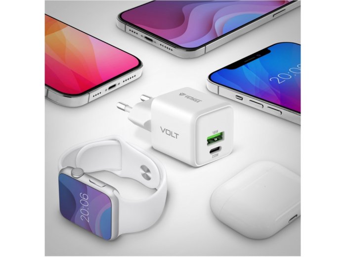 Ładowarka sieciowa USB C/A 20W/18W 3A Power delivery 3.0 QC3.0