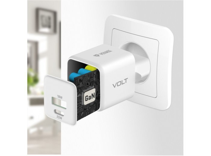 Ładowarka sieciowa USB C/A 20W/18W 3A Power delivery 3.0 QC3.0