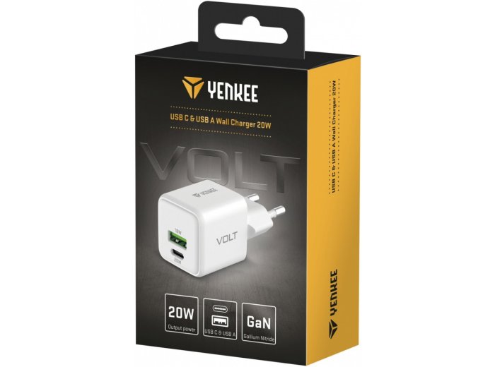 Ładowarka sieciowa USB C/A 20W/18W 3A Power delivery 3.0 QC3.0