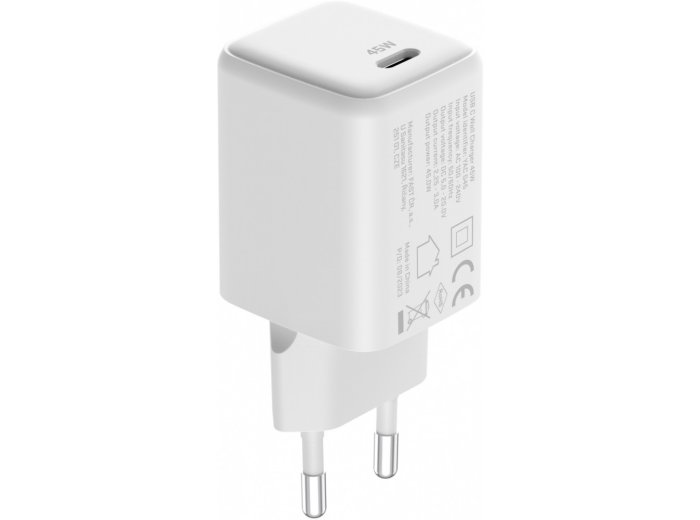 Ładowarka sieciowa USB C 45W 3A Power delivery 3.0 QC3.0 Biała