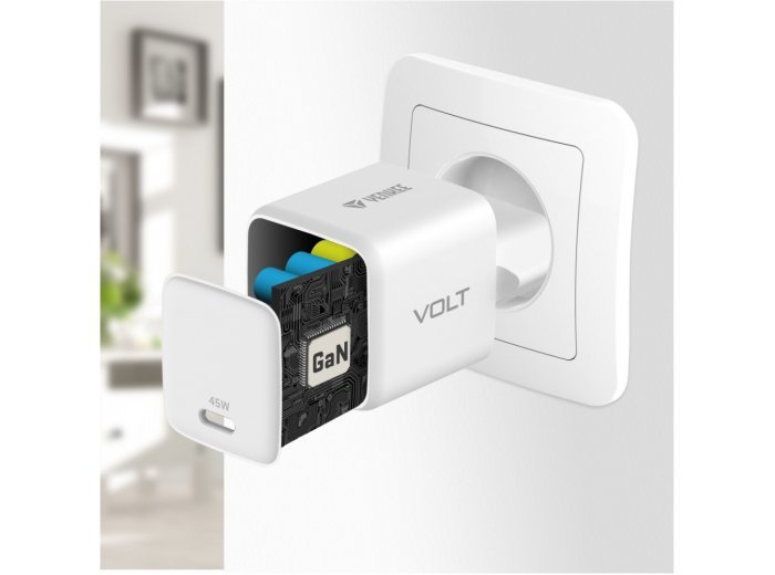 Ładowarka sieciowa USB C 45W 3A Power delivery 3.0 QC3.0 Biała