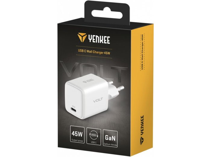 Ładowarka sieciowa USB C 45W 3A Power delivery 3.0 QC3.0 Biała