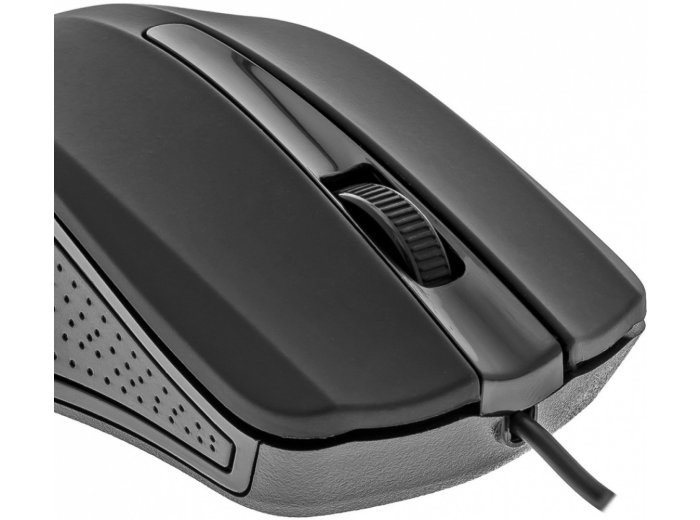 Mysz przewodowa USB, 3 przyciski , gumowana powierzchnia