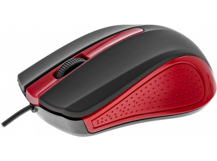 Mysz przewodowa USB 3 przyciski, gumowana powierzchnia