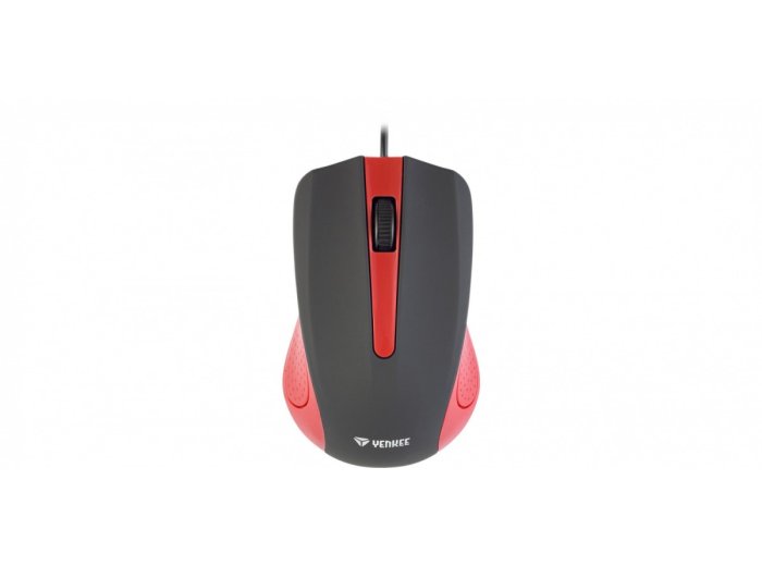 Mysz przewodowa USB 3 przyciski, gumowana powierzchnia