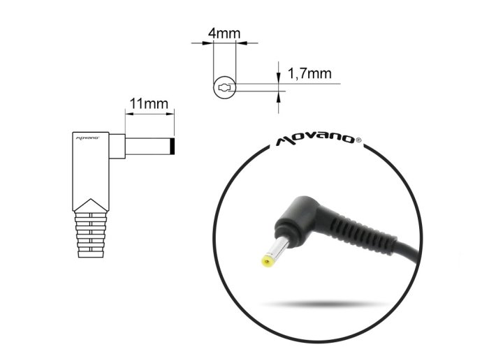 Ładowarka/zasilacz 20V 2.25A (4.0x1.7) - Lenovo 45W