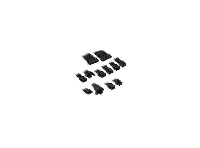 Kolink Core Pro Braided Cable Extension Kit 12V-2x6 Type 1 - Jet Black