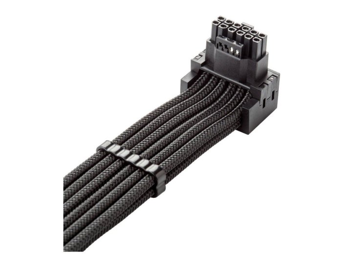 połączeniowy CableMod C-Series Pro - wariant A, 90°, 16-pinowy na 2x8-pin PCIe,