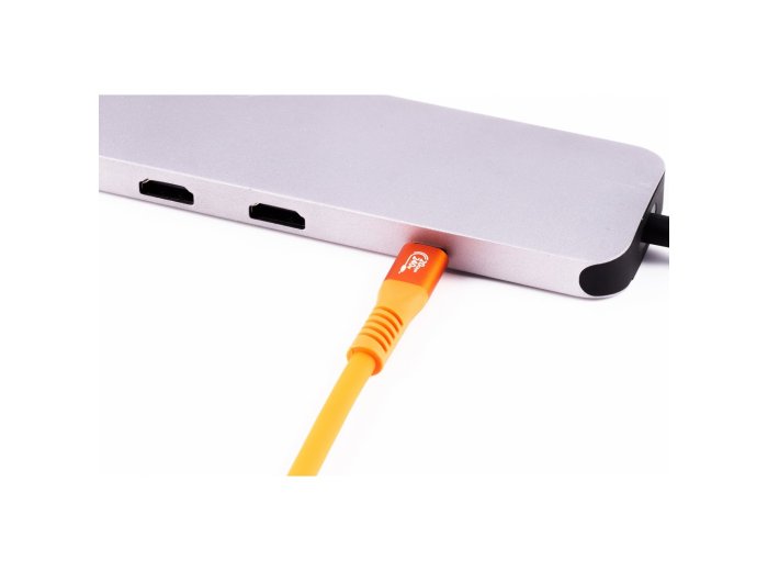 Flexline FL31-77157 kabel USB USB 3.2 Gen 2x2 1,5 m USB C 20 Gbit/s 240 W Pomarańczowy