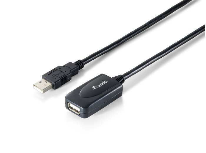 Equip 133311 kabel USB USB 2.0 15 m USB A Czarny
