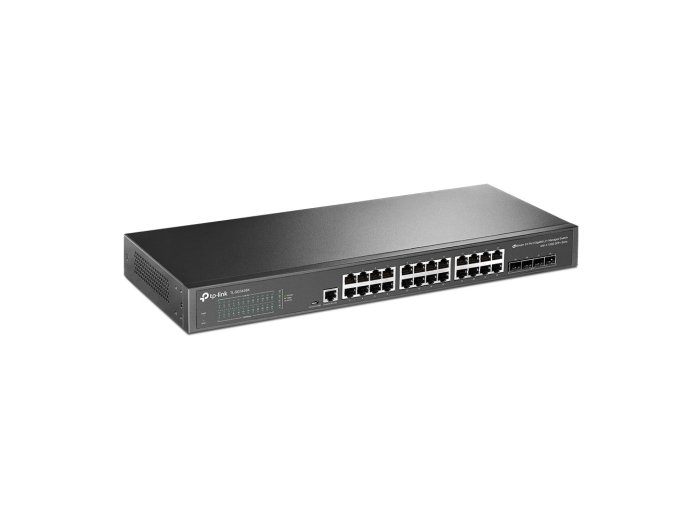 TP-Link JetStream TL-SG3428X przełącznik sieciowy Zarządzany L2+/L3 Gigabit Ethernet (10/100/1000) 1U Czarny