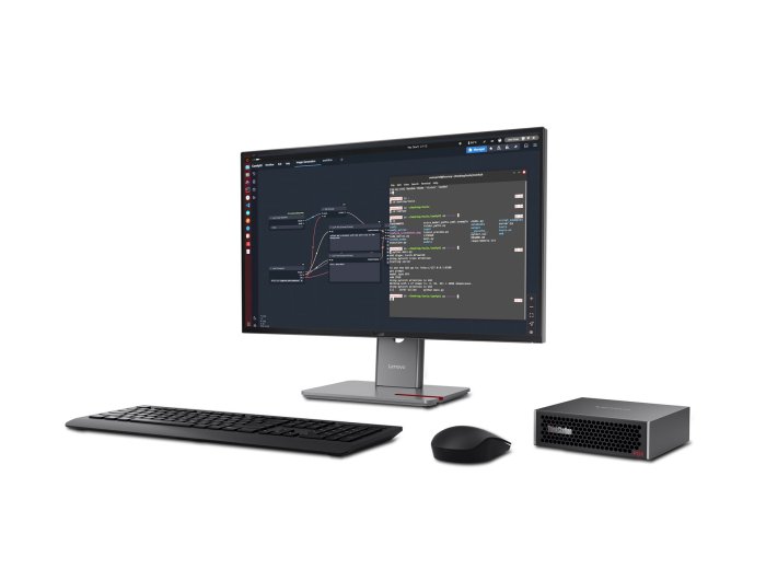 Lenovo ThinkStation PGX GB10 128 GB LPDDR5x-SDRAM 1 TB SSD DGX OS Mini Tower Mini PC Czarny