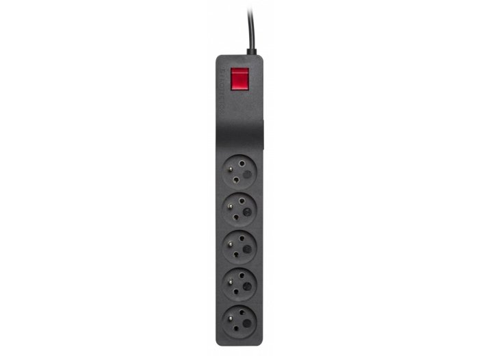 Listwa przeciwprzepięciowa ZX 510, 1L, 3,0m, czarna