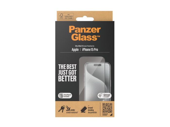 PanzerGlass Ultra Wide Fit Przezroczysta ochrona ekranu Apple 1 szt.