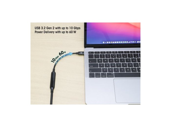 MANHATTAN USB 3.2 Gen 2 Aktives Typ-C Kabel 5m 10 Gbit/s 60W