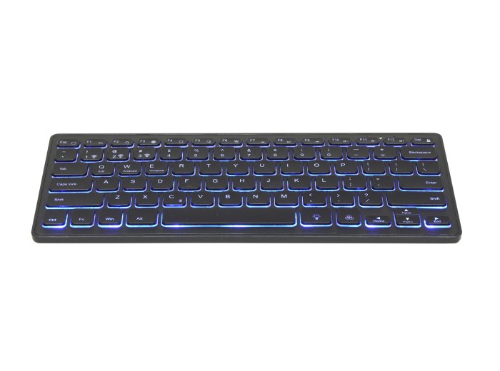 Gembird KB-BTRGB-01-DE klawiatura Uniwersalne Bluetooth QWERTZ Niemiecki Czarny