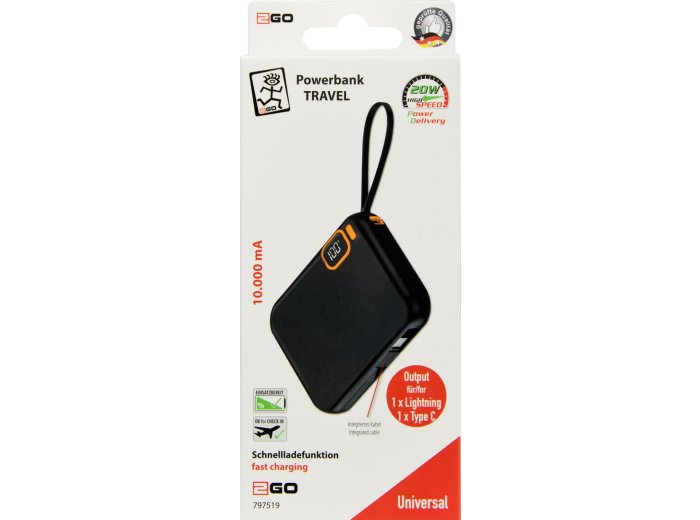 2GO 797519 bank mocy 10000 mAh Czarny