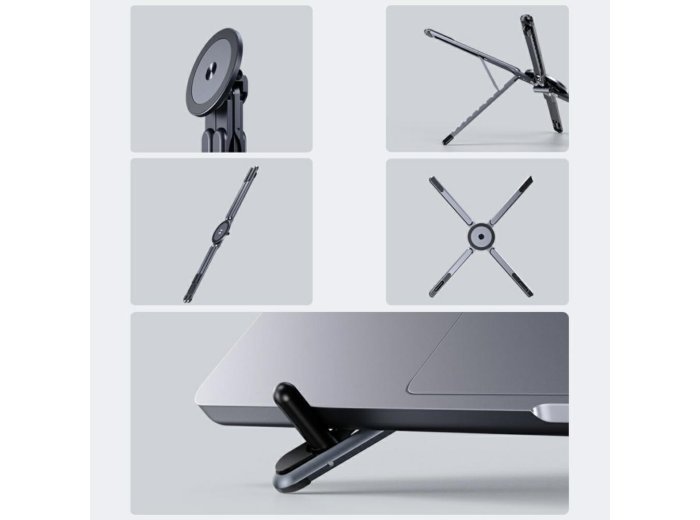 Podstawka laptop/tablet /smartfone kompatybilna z MagSafe Szara
