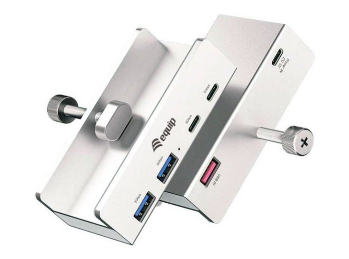 Equip 128967 huby i koncentratory USB 3.2 Gen 1 (3.1 Gen 1) Type-A 5000 Mbit/s Aluminium