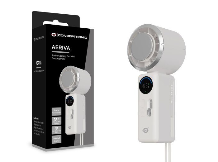 Conceptronic AERIVA03C osobista ręczna dmuchawa/wentylator Kremowy Wentylator ręczny