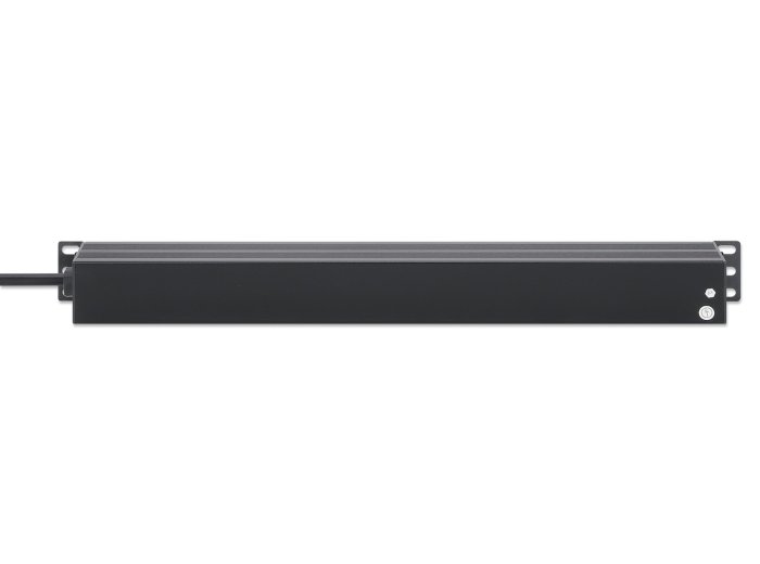 Intellinet 715133 rozdzielacz zasilania PDU 9 x gniazdo sieciowe 1U Czarny