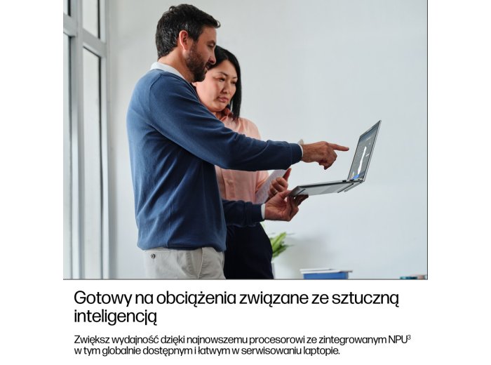 HP EliteBook 6 G1i AI PC Intel Core Ultra 5 225H Laptop 35,6 cm (14") WUXGA 16 GB DDR5-SDRAM 512 GB SSD Wi-Fi 6E (802.11ax) Windows 11 Pro Srebrny