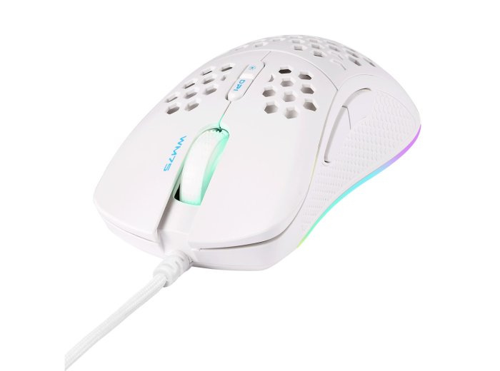 Deltaco Gaming GAM-108-W myszka Dla praworęcznych USB Typu-A Optyczny 6400 DPI