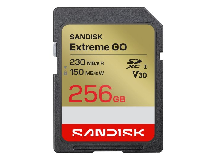 Sandisk Extreme Go SD UHS-I 256GB SD 230MB/s(R) / 150MB/s(W)