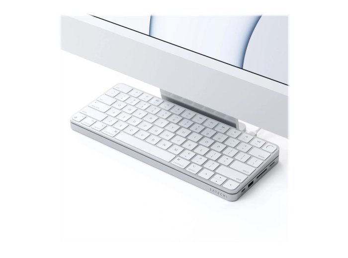 Satechi ST-UCISDS Stacja dokująca do laptopa i replikator portów Przewodowa USB 3.2 Gen 2 (3.1 Gen 2) Type-C Srebrny