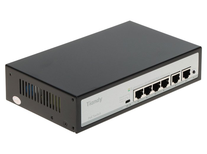 SWITCH POE TC-P3S06 SPEC:F/0420/AT/55 4-PORTOWY TIANDY