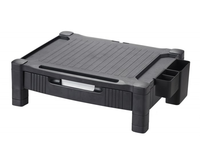Podstawka pod monitor Q-Connect, 43,4x33,6cm, z regulacją wysokości, czarna