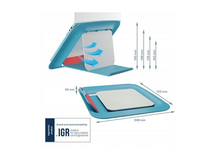 Podstawka pod laptopa Ergo Cosy niebieska 64260061 LEITZ